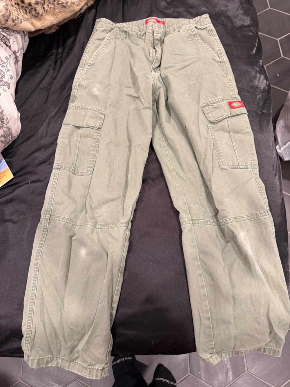 Dickies Olive Green Women’s Cargo Pants with Utility Pockets